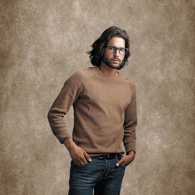 8x10ft Brown Professional Portrait Backdrop Abstract Textured Backdrops for Photography Vintage Headshot Background Brown Backdrop Curtains with Rod Pocket - Image 7