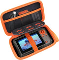 co2CREA Hard Case for Wildgame Innovations Trail Pad VU60, Black+Orange | Stealth Cam SD Card Reader Viewer 4.3" LCD Screen Compatibility, Space For Cables And Accessories, Organized Interior by co2CREA