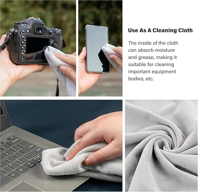 Camera Wrap, Protective Wrap Anti-Scratch Lens pouche, Magic Self-Adhesive Cloth, Universal Storage Cloth for DSLR, Smartphones, Laptops, electronics,Cosmetic,whatever you need to protect - Image 5