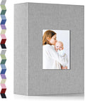 popotop Photo Album 4x6-200 Photos Photo Books with 200 Horizontal Pockets,Linen Cover Albums for Family Wedding Anniversary Baby Vacation Pictures by Popotop