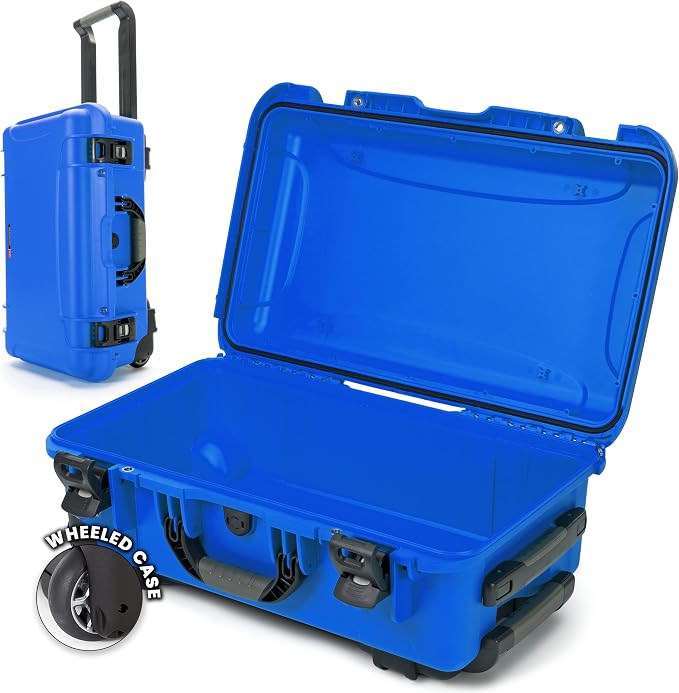 NANUK 935 Hard Case – Waterproof Equipment Case with Wheels, 22” x 14” x 9” – Dustproof and Impact Resistant, Airline Carry-On Approved - Blue by NANUK