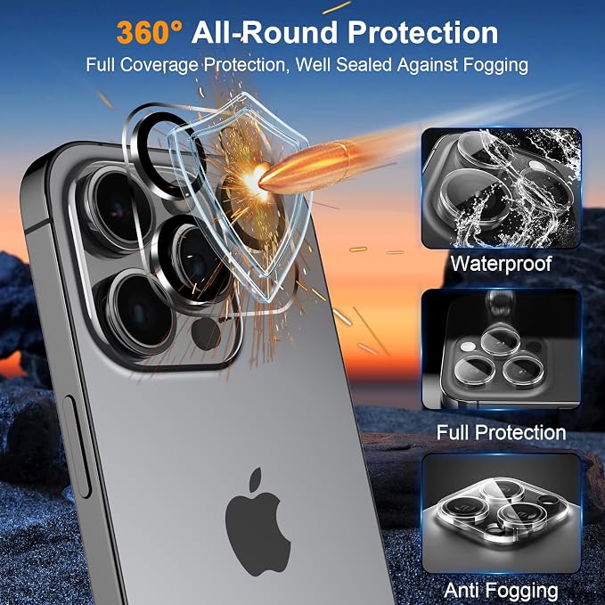 SIBEITU Screen Protector for iPhone 16 Plus 6.7 Inch Tempered Glass | 3 Pack Screen + 3 Pack Camera Lens Protector, HD Clear 9H Hardness, Scratch Resistant, Sensor Protection, Case Friendly - Image 4