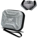 JJC Durable Lens Filter Pouch Case for 10 Circular ND UV Filters up to 95mm | Photography Filter Wallet Holds up to 10 Filters, Water-Resistant EVA Exterior with Zipper Closure, Includes Wrist Lanyard by JJC