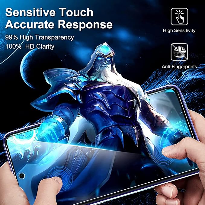 ivoler Screen Protector for Samsung Galaxy A54 5G Tempered Glass 6-Pack | with [Easy Installation Frame], Anti-Scratch Case Friendly Clear HD Film for Samsung Galaxy A54 6.4 inch - Image 7