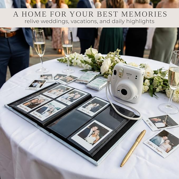 Beautiful Polaroid Photo Album for 2x3" Photos - Holds 240 Pictures | Safely Stores 240 Pictures of Unique Memories - The Perfect Instax Mini Compatible Book for Trading Collection Cards - Image 8