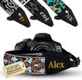 Art Tribute Custom Camera Strap Retro Brown - Add Your Text and We Make It Especially For You Get Your Own Personalized Gift Camera Strap, No Shipping Cost! by ArtTribute