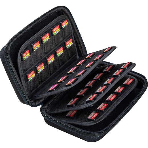 ButterFox 80 Switch Game Case for Nintendo Switch/Swith2, Switch Game Card Storage Holder or SD Memory Card Case (80 Black) by ButterFox