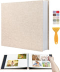 Large Photo Album Self Adhesive Scrapbook Album for 4x6 5x7 8x10 Pictures DIY Photo Book as Scrapbooking Supplies Kits, Birthday Gifts for Women Mom Wedding Baby Family Travel by HenPisen