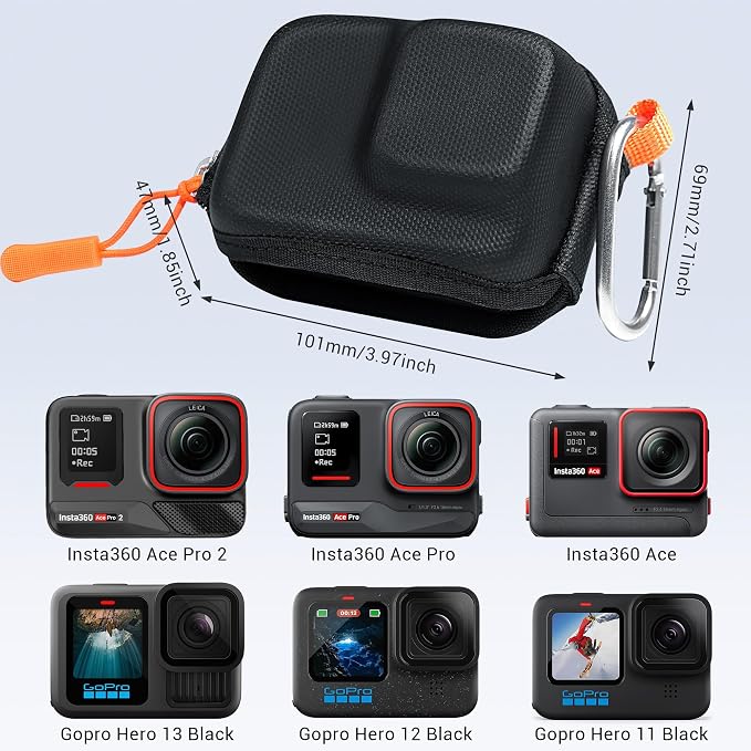 CYNOVA Case for Insta360 Ace Pro 2 Accessories | Insta 360 Ace Pro 2 Carrying Case Compatible with Insta 360 Ace Pro/Ace, Go Pro Hero 13/12/11/10/9 Action Camera - Image 6