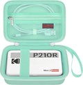 Elonbo Carrying Case for KODAK Mini 2 Retro 2x3 Portable Photo Printer | Bluetooth Smartphone Instant Color Printer Hard Travel Protective Bag, Mesh Pocket fits Cartridge Photo Paper Sheets, Green by Elonbo