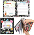 Motipuns School Memory Book Photo Album for Kids, Composition Notebook | School Years Keepsake Book Album Scrapbook from Preschool Through 12th Grade with 14 Pocket for Storage Portfolio Pictures by Motipuns