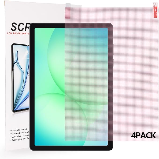 Hianjoo 4-Pack Cut to Fit Screen Protector [295mm×210mm] Universal Plastic Trimmable Screen Protector Sheets, Anti-scratch Cuttable PET Protective Film for Phone, GPS, Smart Watch, Tablet, Camera by Hianjoo