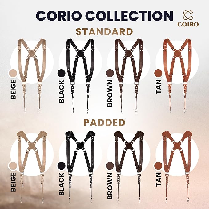 Dual Camera Harness Leather Camera Strap DSLR/SLR, All-Day Comfort - Image 9