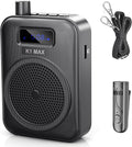 Wireless Voice Amplifier for Teachers, Bluetooth Lavalier Mic | Portable mini speaker & rechargeable voice amplifier for classroom teachers, meetings, yoga, speeches & tour guides by Sunnymark