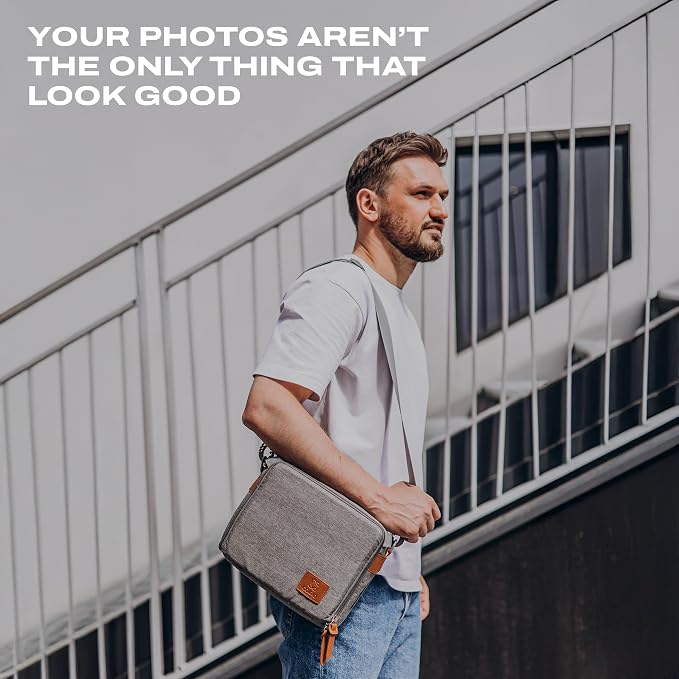 Camera Bag for Digital DSLR SLR, Protection, Waterproof Mirrorless Small Camera Bag, Camera Lens Case, Travel Organizer Camera Insert for Backpack, Gray Color - Image 7