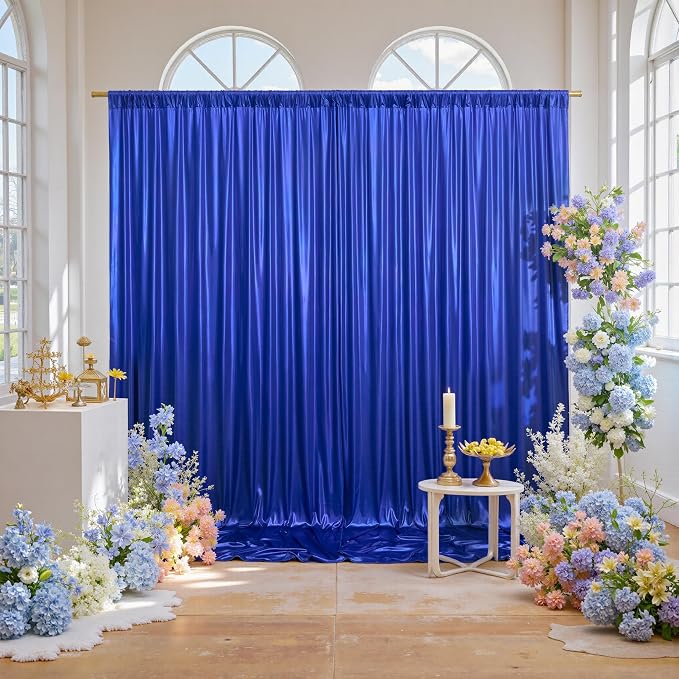 20x10ft Thick Royal Blue Glitter Backdrop Curtain Panels for Parties, Wrinkle Free Sequin Sparking Photo Backdrop Drapes, 4 Panels 5x10ft Shimmer Back Drop Cloth for Wedding Birthday Photography - Image 9