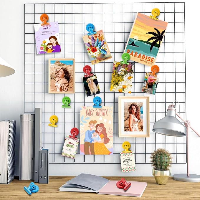 20 Pack Fridge Magnet, Multicolor Magnetic Clips Whiteboard Magnets, Magnet Clips Heavy Duty Refrigerator Magnets for Photo Displays, Home, Office, Classroom - Image 6