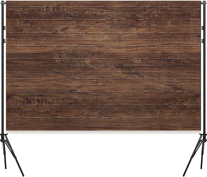 10x6.5 Ft Brown Wall Backdrop，Large Polyester Fabric Brown Wall Backdrop Photo Backdrops Background for Halloween Party Christmas Halloween Decoration Photo Booth Prop Banner by Dormirpilow