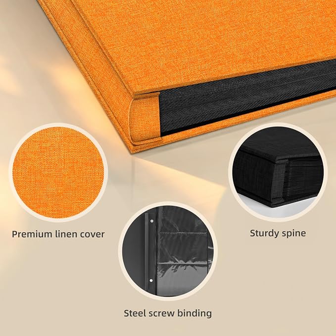 Popotop Photo Album 4x6 1000 Pockets for Wedding Gifts,Linen Hardcover Picture Albums for Family Anniversary Baby Vacation Pictures - Image 4