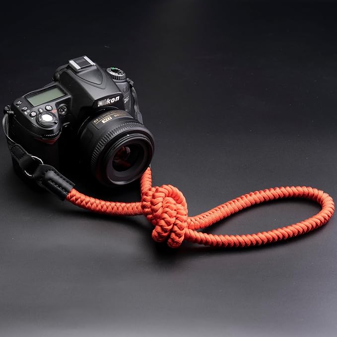 VKO Camera Strap,Quick Release Camera Shoulder Strap | Paracord Woven Portable Camera Neck Strap, for SLR DSLR Digital Mirrorless Camera(Red) - Image 8
