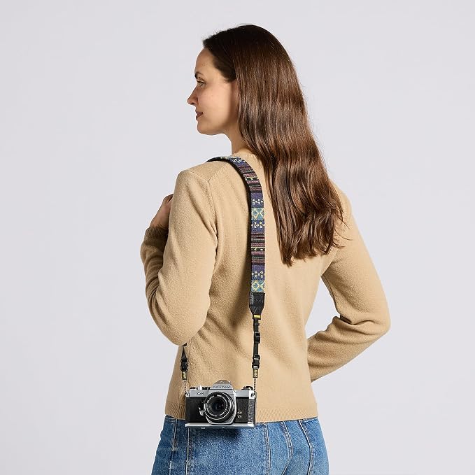 Nocs Provisions NocLoc Woven Tapestry Strap, Binocular & Camera Carry Accessory for All‑Day Comfort Hold - Midnight - Image 7