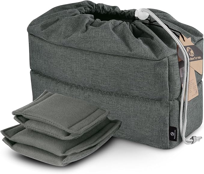 Koolertron Waterproof DSLR Camera Bag with Removable Insert, Adjustable Compartments, Fits in Camera Bags - Protective Case for DSLR/SLR Cameras & Accessories by Koolertron