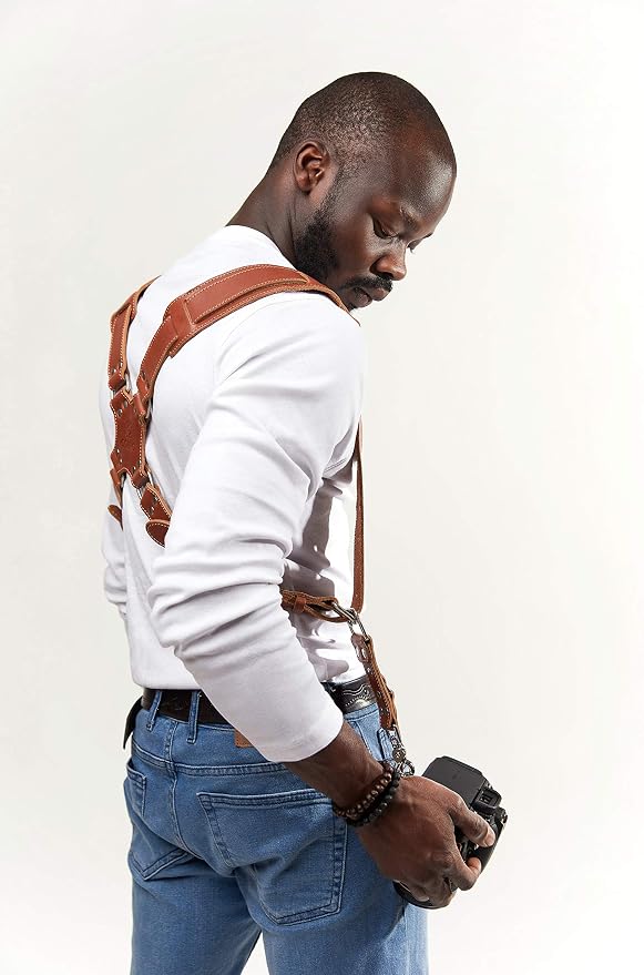 Dual Camera Harness Leather Camera Strap DSLR/SLR, All-Day Comfort - Image 7