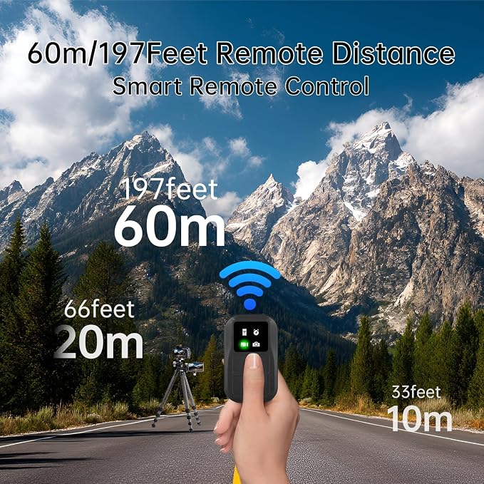 Suptig Wireless Remote Control for GoPro Hero 13/12/11/10/9/8 Black, Gopro Mission, Max, Max2, Phone, Built-in Rechargeable Battery - Image 4