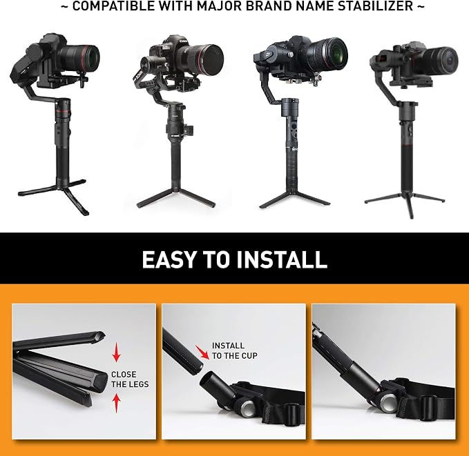Kamerar MogoCrane Belt Kit, Weight Support for Single Handed Gimbal Stabilizer, DJI Ronin-S, Zhiyun Crane 2, Crane Plus, Moza Air 2, AirCross, Hold the Gimbal Easier and Longer | Fits DJI Ronin-S, Zhiyun Crane 2, Plus, Moza Air 2, AirCross. Helps hold ... - Image 2