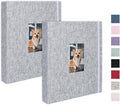 Mini Photo Album (2-Pack) for 2x3" Instax Mini & Polaroid Photos – Each Linen Album Holds 208 Photos by CHERRICH