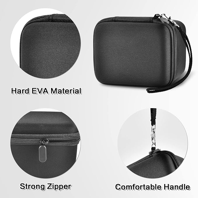 Comecase Vlogging Camera Case for Duluvulu/for VJIANGER 4K Digital Cameras | Mesh Pocket for Charging Cables and Batteries, Travel Storage for Vloggers, Parties and Camping (Black) - Case Only - Image 3
