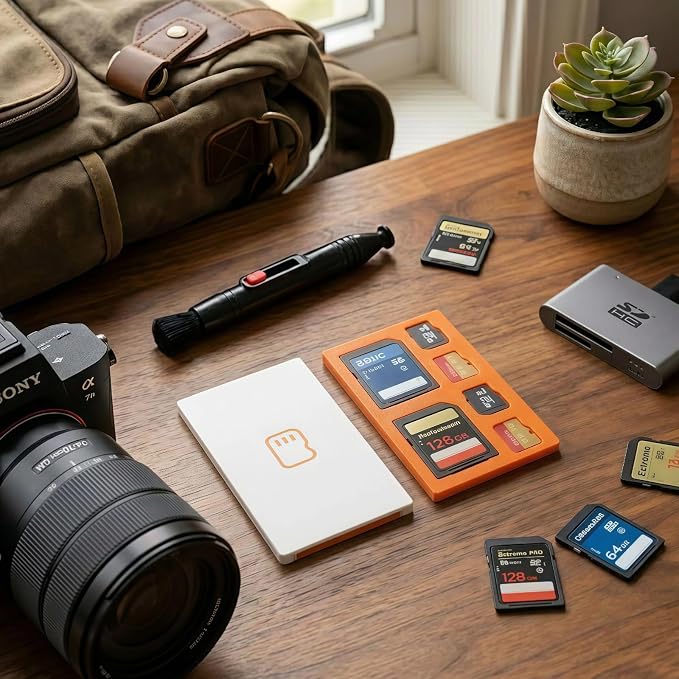 Memory Card Case Holder, Ultra Slim SD Card Storage Organizer for 2 SD and 4 Micro SD (TF) Cards, Protective Portable Wallet for Sony Canon Nikon Camera Cards and Nintendo Switch MicroSD - Image 6