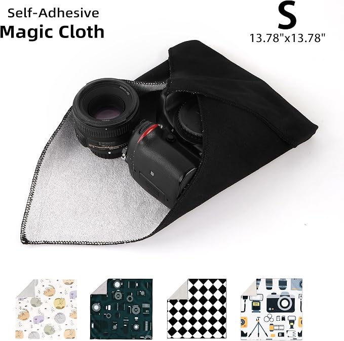 Camera Wrap, Protective Wrap Anti-Scratch Lens pouche, Magic Self-Adhesive Cloth, Universal Storage Cloth for DSLR, Smartphones, Laptops, electronics,Cosmetic,whatever you need to protect - Image 2