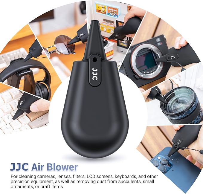JJC Pocket-Sized Silicone Camera Dust Blower Lens Air Blower, Small Camera Lens Cleaner Air Blower for Sensor LCD Keyboards Filters Printing, Compact Portable Dust Blower for Outdoor Travel Cleaning - Image 2