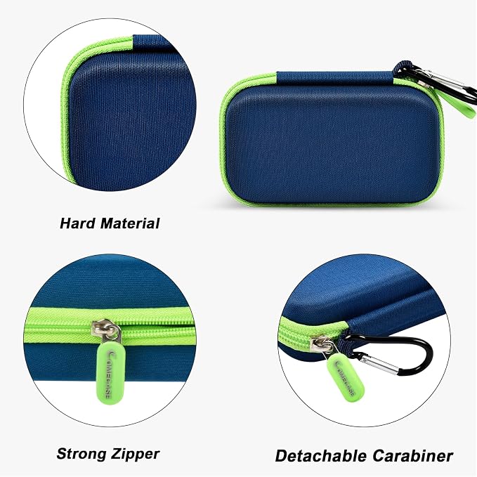 Comecase Dual SSD Case for SanDisk Extreme Portable SSD and Extreme PRO | Holds 2 Drives & 12 SD Cards, Elastic Strap Fit 500GB/1TB/2TB/4TB/8TB, Cable Groove & Carabiner for Travel, Monterey,Box Only - Image 4