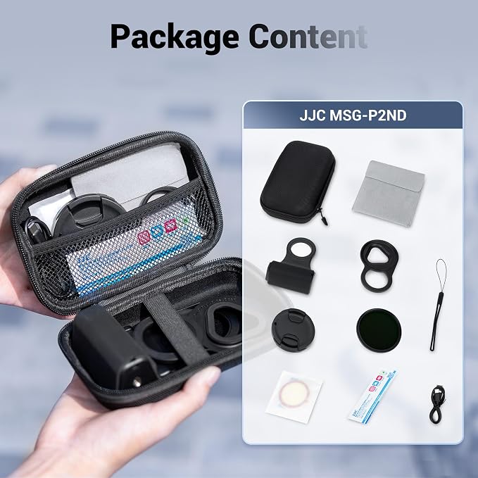 JJC 67mm iPhone Variable ND2-128 Filter with Magnetic Camera Grip Kit | Compatible with iPhone Air 17 16 15 14 Pro Series, Remote Control, 1/4" Tripod Screw, For Vlogging Mobile Filmmaking - Image 6