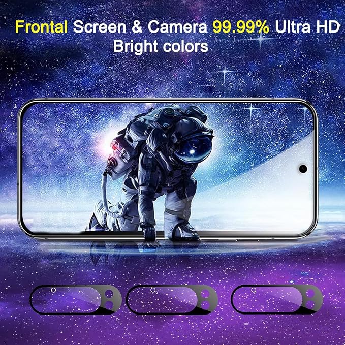 Ferilinso Privacy Screen Protector for Google Pixel 9 Pro, Tempered Glass | 3 Pack, 9H+ Hardness, Military-Grade Shatterproof, Case Friendly, Easy Installation Bubble Free, with Camera Lens Protectors - Image 6