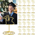 AmazingSpark 36 Pcs 2026 Graduation Gold Photo Holders for Table Centerpieces Metal Photo Holder Gold Picture Display Stands Menu Memo Clips for Graduation Party Table Decoration Supplies(Graduate) by Unknown
