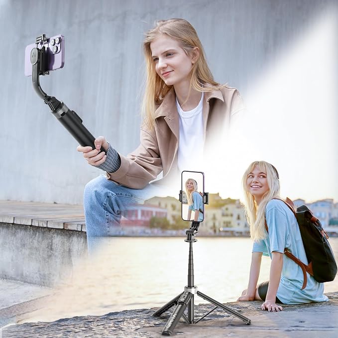 51" Selfie Stick Tripod, Extendable Cell Phone Stand with Remote, Aluminum Alloy Smartphone Travel Tripod Phone Stand for iPhone 15/14/13/12 Pro Max, Samsung, Huawei, GoPro - Image 9