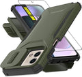 for Motorola G Stylus 5G 2023 Case with 1 HD Screen Protector & Slide Camera Cover[Military-Grade]Phone Case Heavy Duty Rugged Shockproof Protective Cover for Moto G Stylus 5G 2023(Pine Green) by AWZHYDT