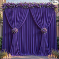 24ftx10ft Wrinkle Free Purple Backdrop Curtain - 10 Feet Photography Backdrop Drapes, Silky Polyester Back Drop Cloth for Wedding Baby Shower Balloon Arch Background by Unknown