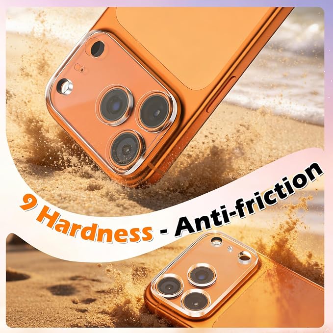 imluckies 3 Pack for iPhone 17 Max 6.9" Camera Lens Protector, HD Clear Tempered Glass Camera Accessories, 9H Hardness Anti-Scratch Screen Cover, Case Friendly[Not Affect Night Shots] - Image 3