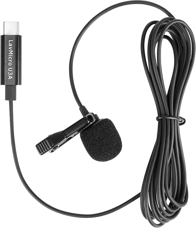 Saramonic LavMicro U3A USB-C Lavalier Microphone, Android, new iPad, Computers & More with 6.6' Cable & 90˚ Adapter for Vlogging, Interviews, YouTube, TikTok, Live Streaming | Omnidirectional lavalier with USB-C connector and 6.6-foot cable for vloggin... - Image 5