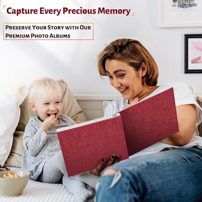 Artfeel Photo Album Self Adhesive Scrapbook,120 Pages Large Photo Book for 4x6,5x7,8x10 Pictures,DIY Album for Baby Wedding Family Travel Birthday,with Metallic Pen and Scraper - Image 6