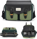 Cwatcun Midi Camera Sling Bag, Waterproof Crossbody Case with Tripod Holder | Camera/Photography Shoulder Messenger Bag for Canon, Nikon, Sony, Fuji DSLR/SLR/Mirrorless Camera, LensFits 1DSLR+2lenses. by FocusonCameraBag