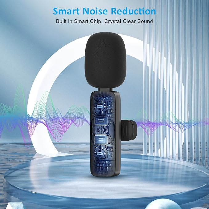 MAYBESTA Wireless Mini Microphone for iPhone Android Phone: Lavalier Lapel Recording Mic for Tiktok YouTube Podcast Interview - Image 3