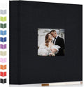 Artfeel Photo Album Self Adhesive Scrapbook Album for 3x5 4x6 5x7 8x10 Pictures,120 Pages Linen Cover with Display Window DIY Photo Book,Ideal Gifts for Family Travel Wedding Baby by Artfeel