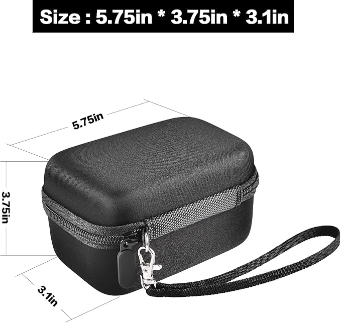 Digital Camera Case for Travel & Cruises, Case Only, Black Inner | for Duluvulu for Oiadek for Zostuic for TEBNGIHNM for Canon G7 X Mark III/II 4K Vlogging Camera, Mesh Pocket, Wrist Strap - Image 5