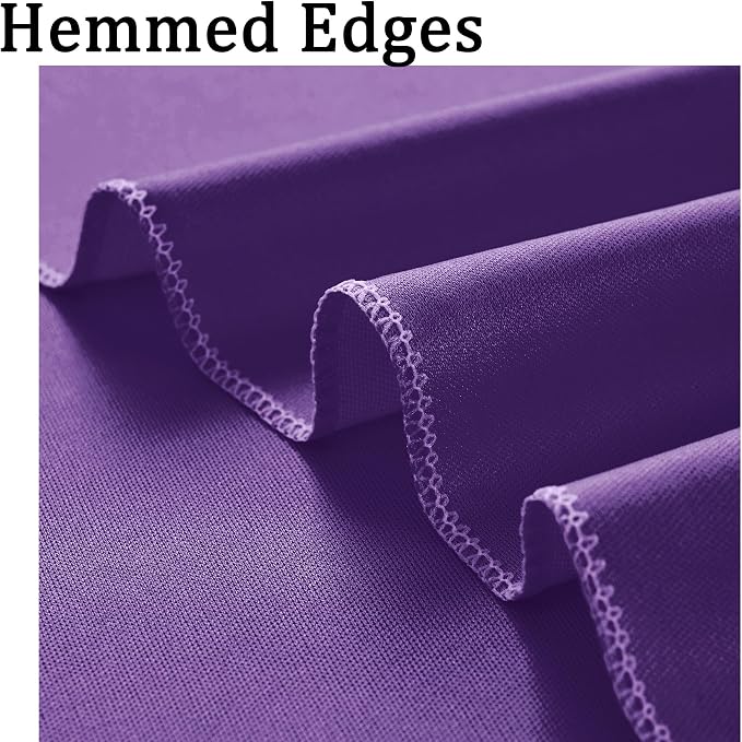 50ftx10ft Wrinkle Free Purple Backdrop Curtains for Parties, 10 Panels 5x10ft Thick Polyester Backdrop Drapse for Weddings Birthday Photography Background Curtains - Image 4