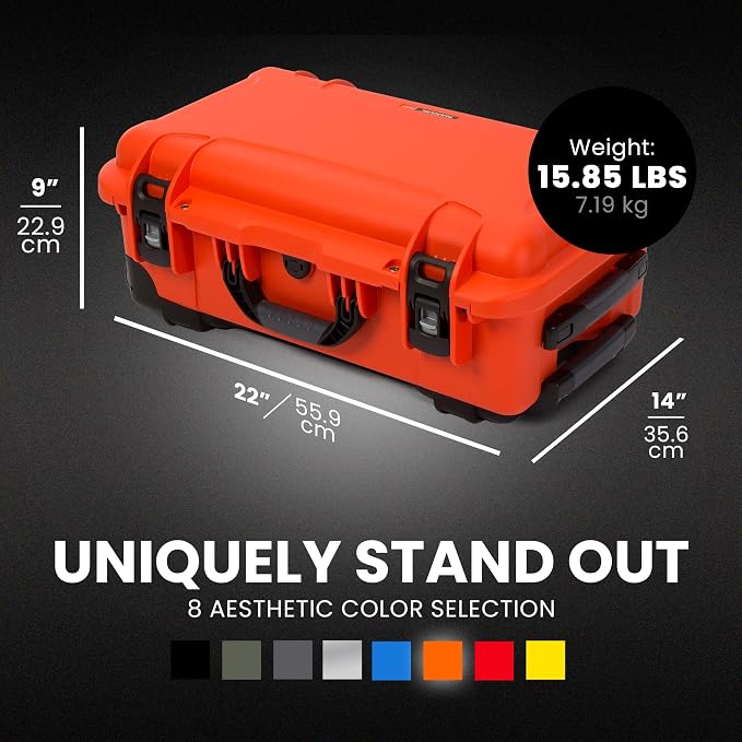 NANUK 935 Pro Photo Kit Camera Case, Waterproof Wheeled Hard Case, Carry-On | 22' x 14' x 9' - Dustproof, Padded Dividers, Impact Resistant, Airline Carry-On Approved - Image 3